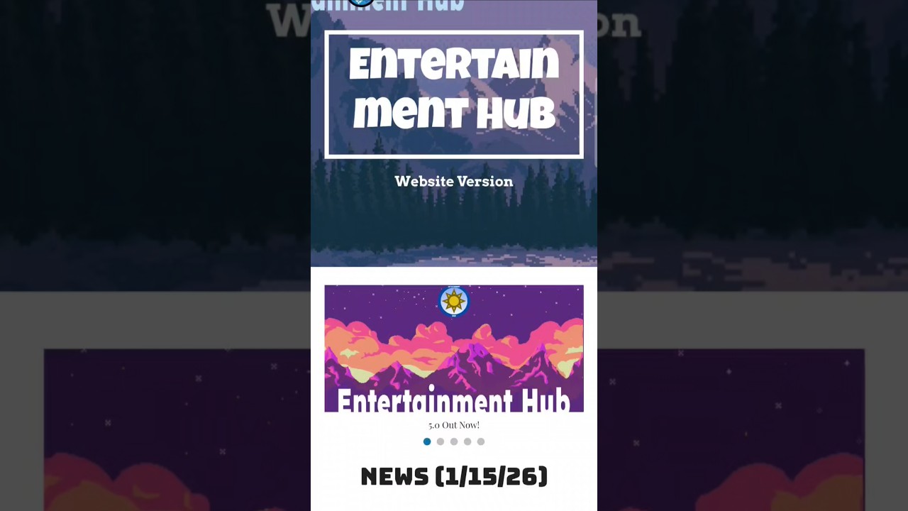 Entertainment Hub Redesign 