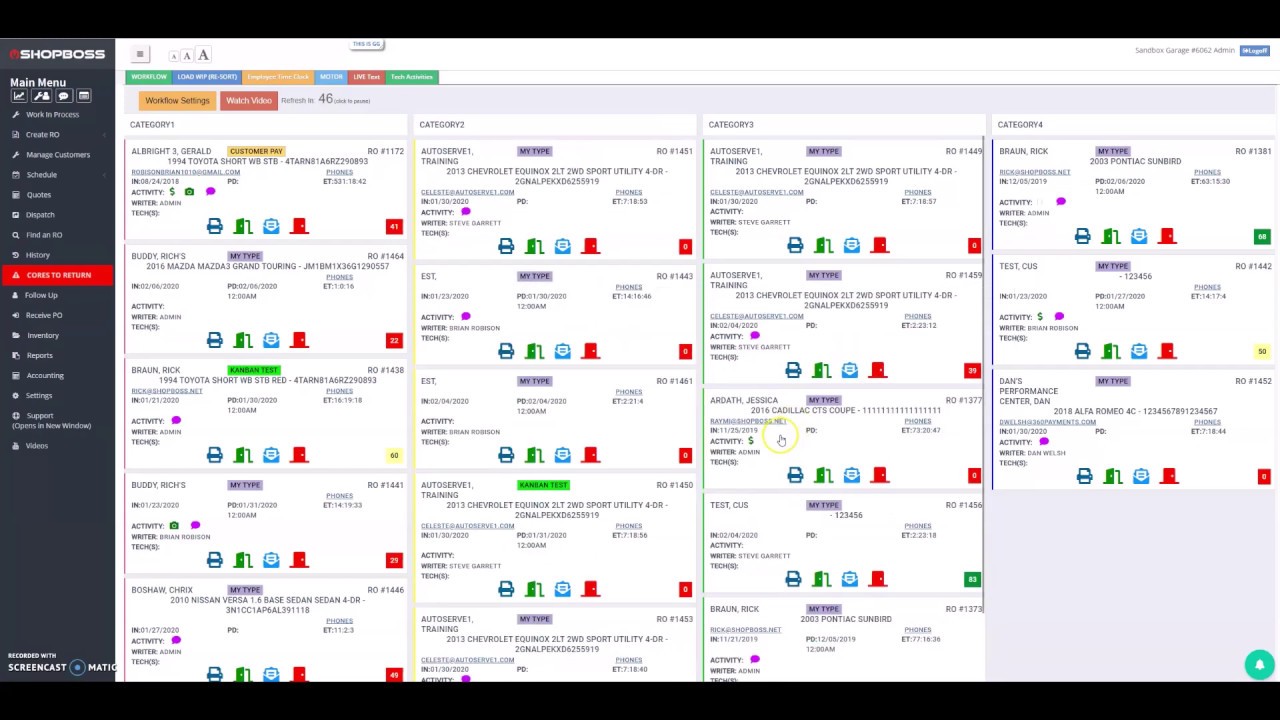 New Shop Boss Workflow