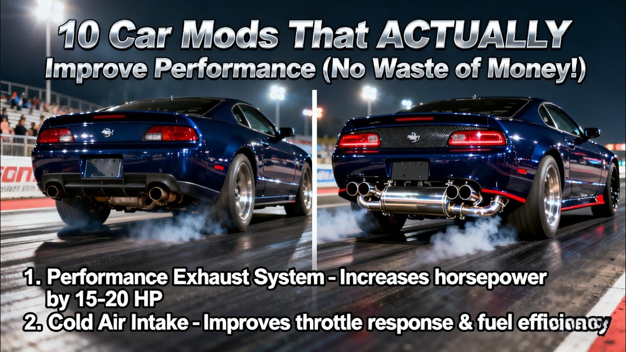 10 Car Mods That ACTUALLY Improve Performance (No Waste of Money!)#CarMods 