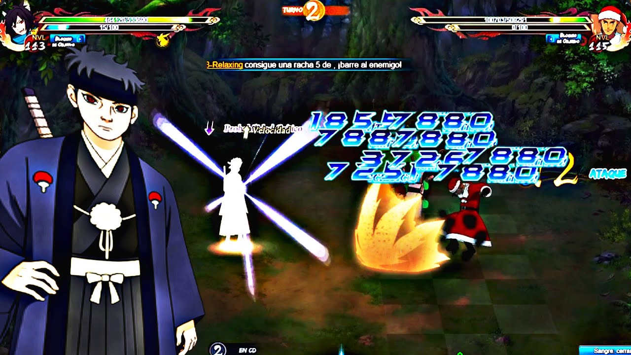 Shisui Kimono in Action! in Sage World.exe #3 vs Tops of the Spanish Server | Naruto Online
