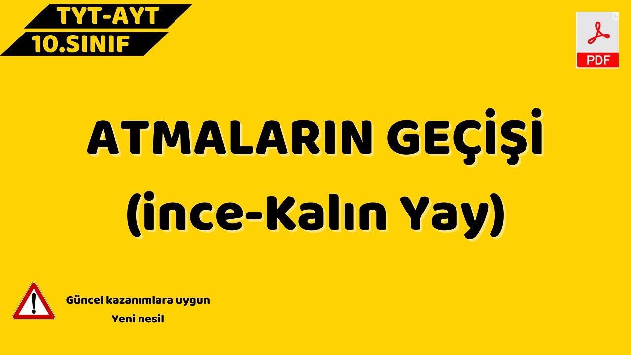 ATMALARIN GEÇİŞİ (İNCE YAY KALIN YAY GEÇİŞLERİ)