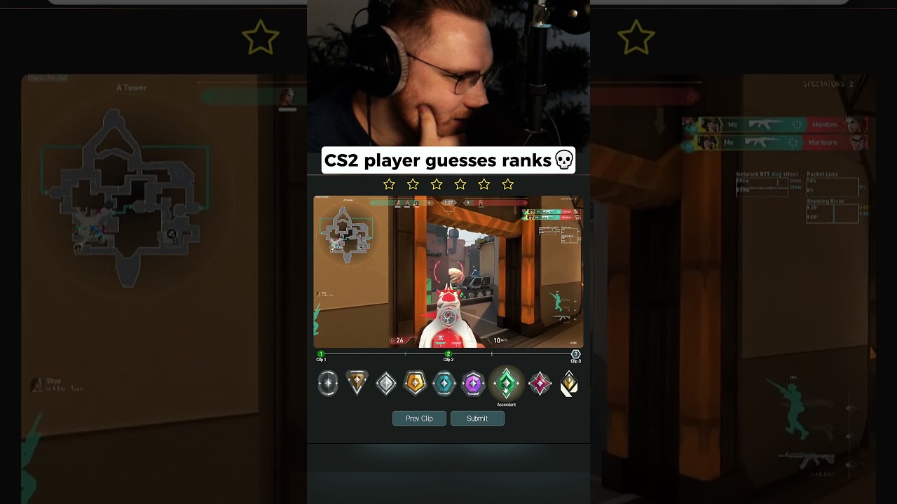 CS2 expert guesses Valorant ranks 💀