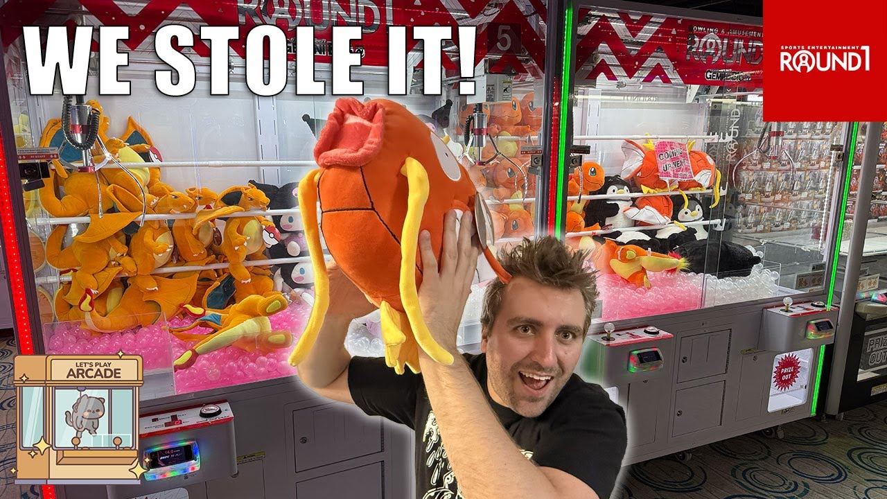 We Stole a Magikarp from a Claw Machine at Round1!
