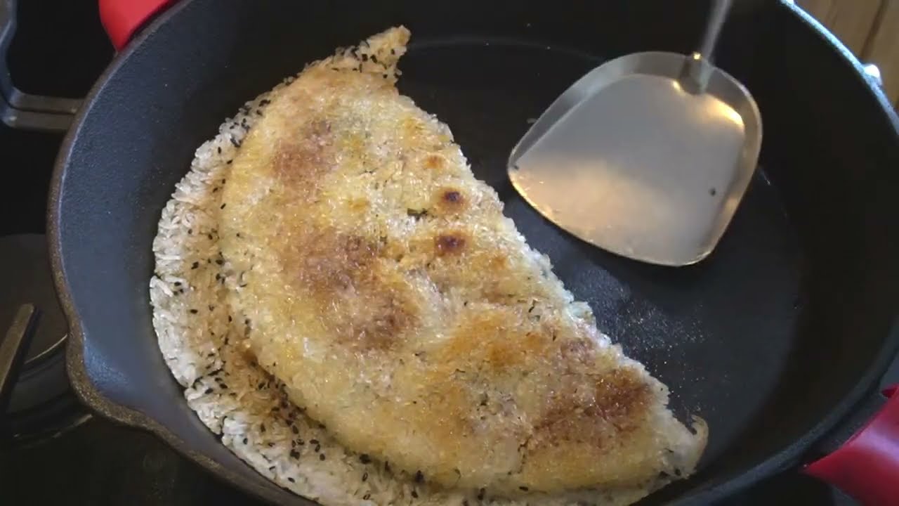 Leftover rice to cook rice, crispy and delicious 剩米饭做锅巴，香脆好吃！