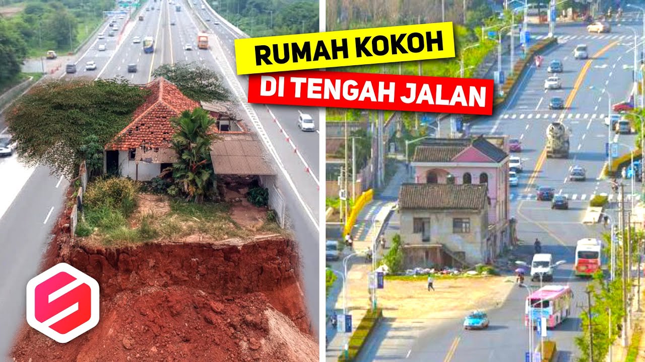 NGGAK MAU DIGUSUR, RUMAH INI BERDIRI DI TENGAH JALAN..