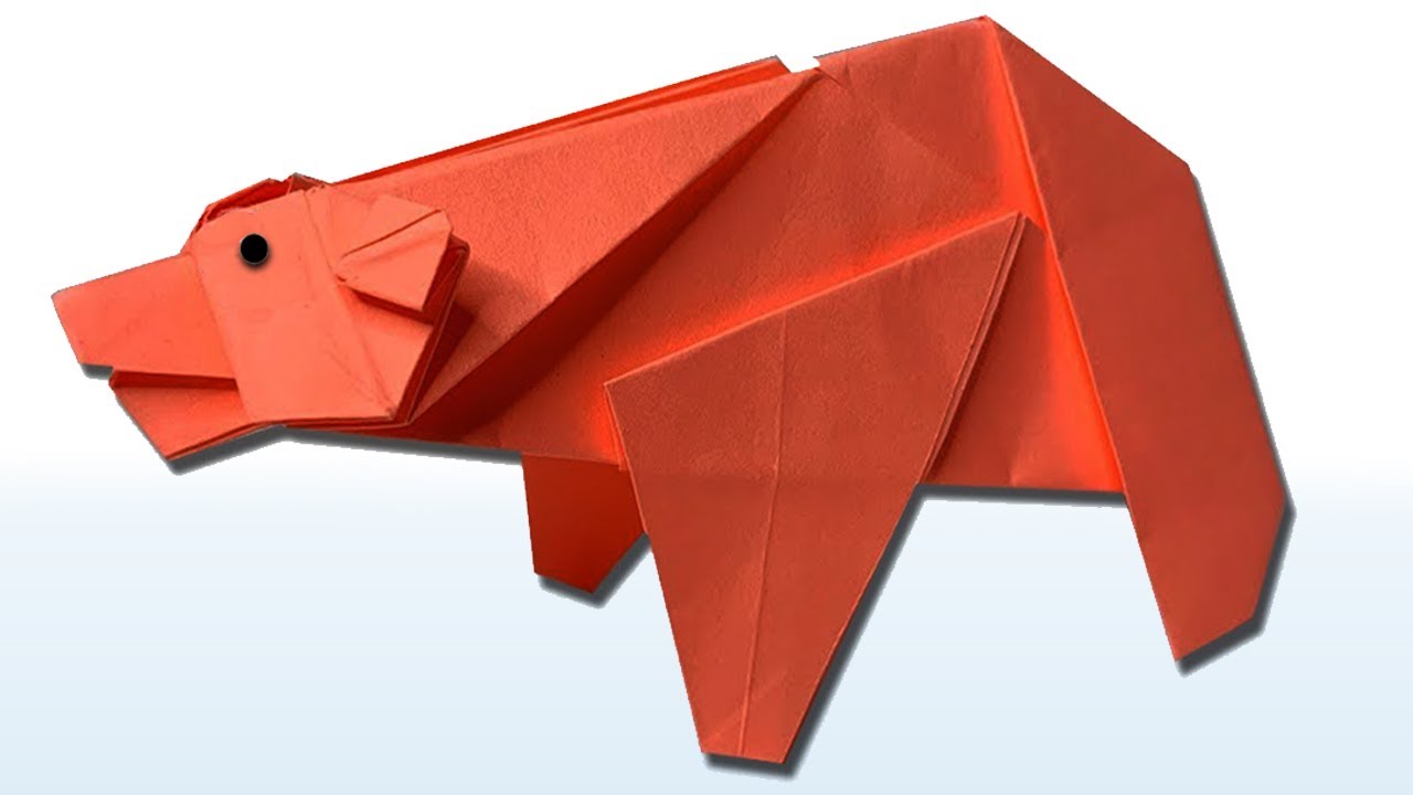 Bear | How to make Origami Bear | Paper Polar Bear | Easy Origami Animal Tutorial