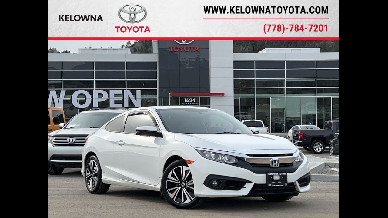 White 2017 Honda Civic Coupe EX-T Review Kelowna BC - Kelowna Toyota