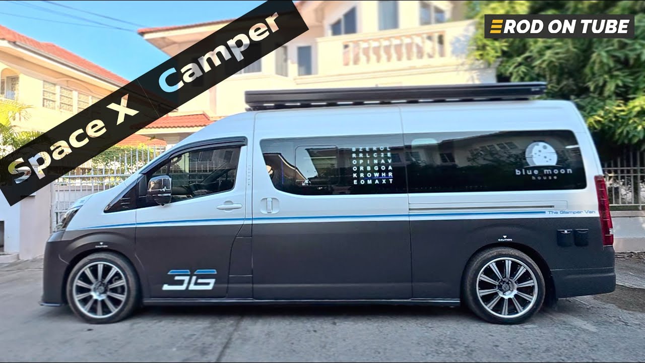 Toyota Commuter Camper ภายใน Space X กับฟังก์ชั่นลับที่ซ่อนไว้ - Rod On Tube