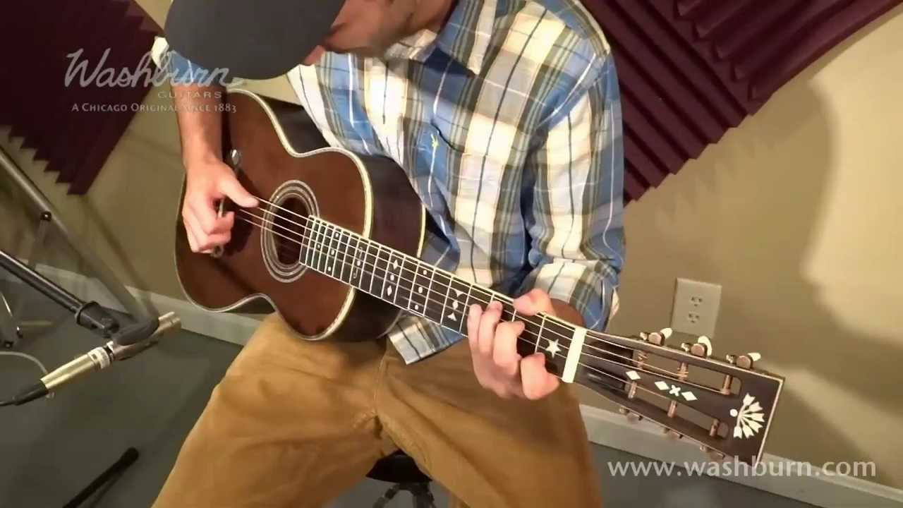 Washburn R314K Parlor Guitar Video Demo