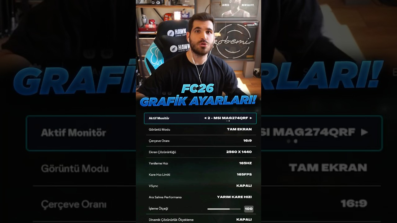 FC26 Bilgisayar Grafik Ayarları!🤔#eafc26 #kobemir