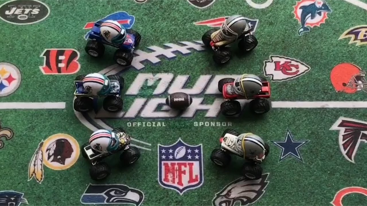 MONSTER TRUCK FOOTBALL GAME "DOLPHINS VS COWBOYS"