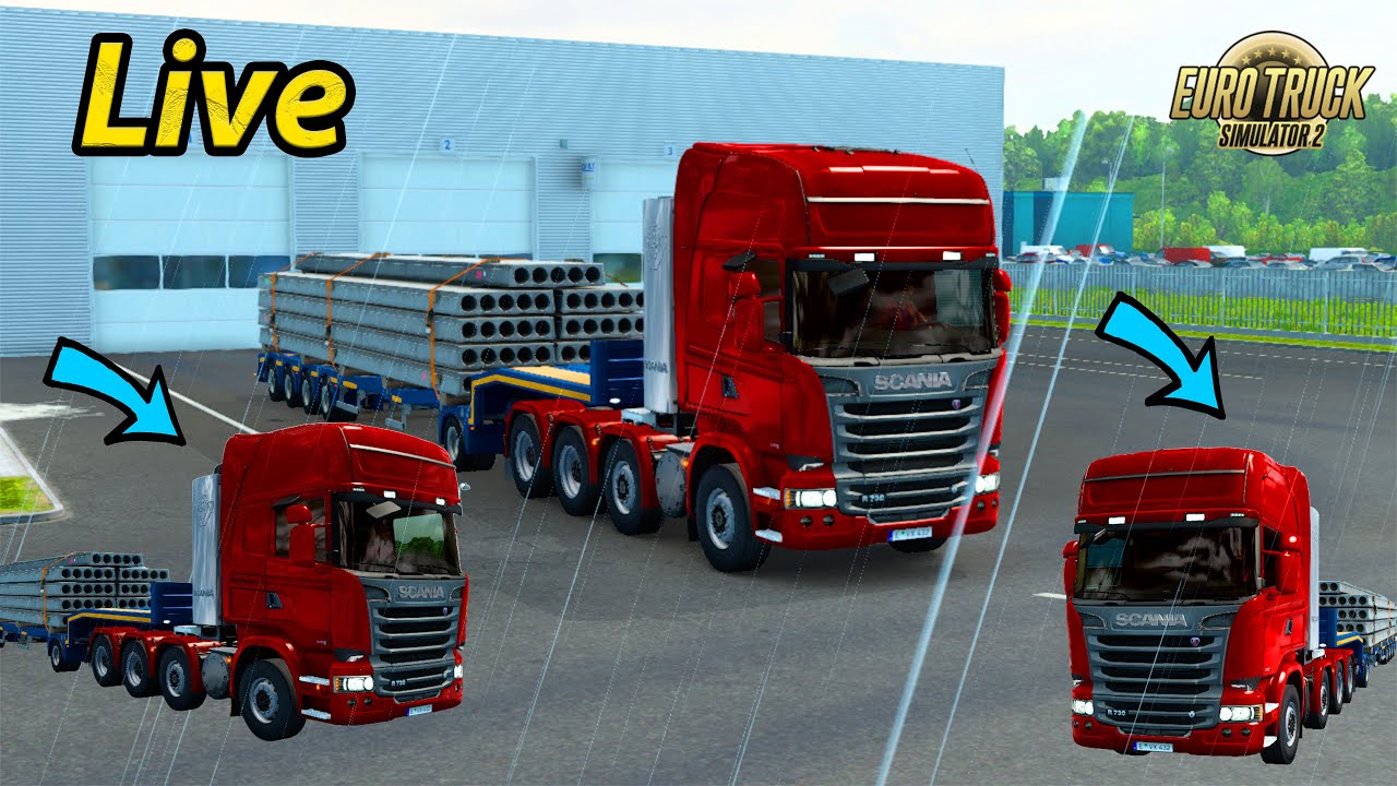 🔴 Live Red Scania G730 Powering Through the Rain | Speedy Gamerz