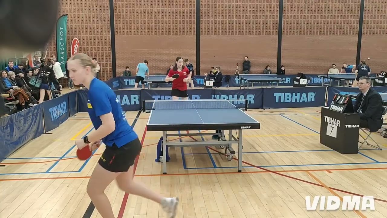 Finale Dames B: Vlaamse kampioenschappen '26: Lessia Lewyckyj (B0) - Kathe De Meyer (B0)