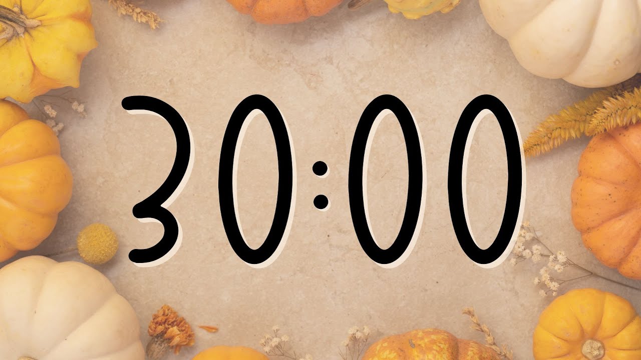 30 Minute Autumn Pumpkin Timer
