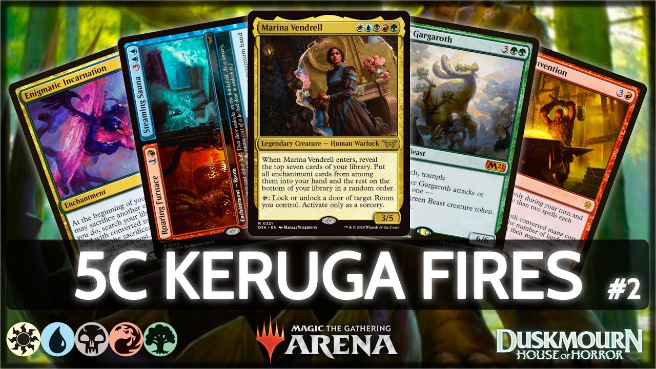 ⚪🔵⚫🔴🟢 5C Keruga Fires, part 2 | MTG Arena | Explorer | BO3 | Duskmourn