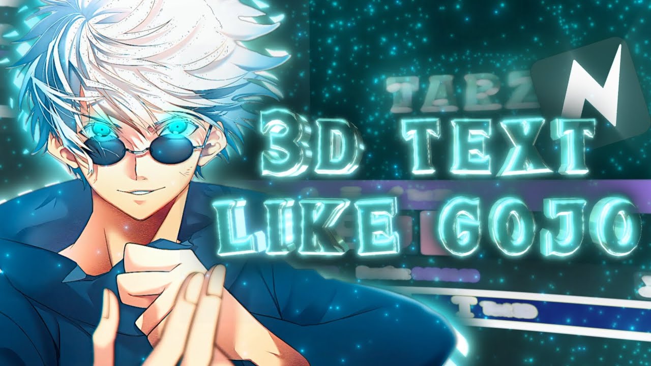 3D Text Like @GOJO - Node Video Tutorial (Read the description)
