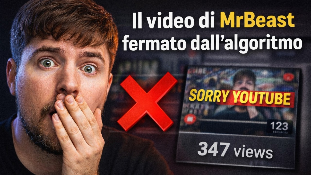 MrBeast: il video ignorato da YouTube, NON RIUSCIVA A FARE NEANCHE UNA VISUALIZZAZIONE