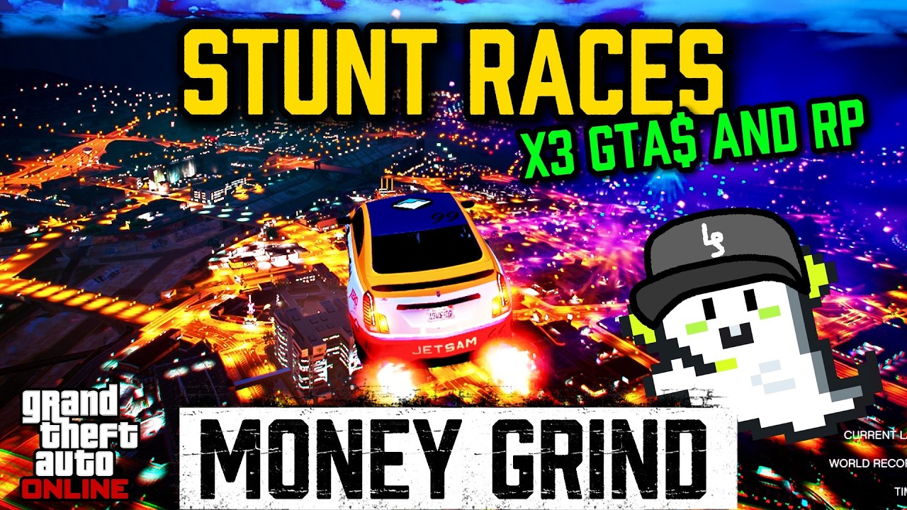 LIVE! 3X Rewards Lunar Stunt Races Grind 💰 GTA Online | 270 Days to GTA 6!