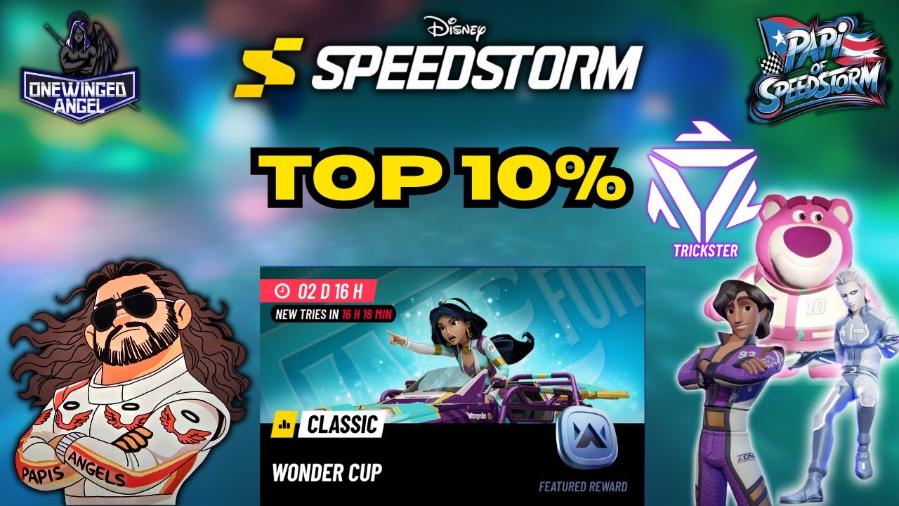 Wonder Cup Tricksters Only | Top 10% | Disney Speedstorm