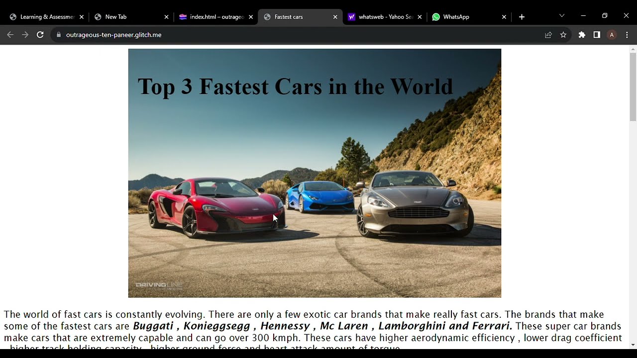 Simple HTML CSS Website