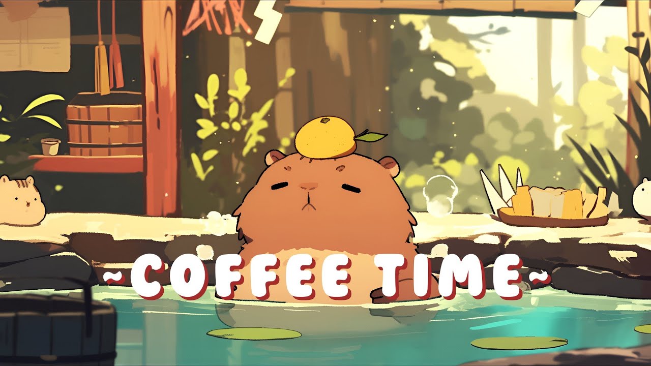Capybara Lofi Music Station - Calming Beats & Melodies ~ Chill Session ~ 🦫 🍵 ✨ | Study Aid