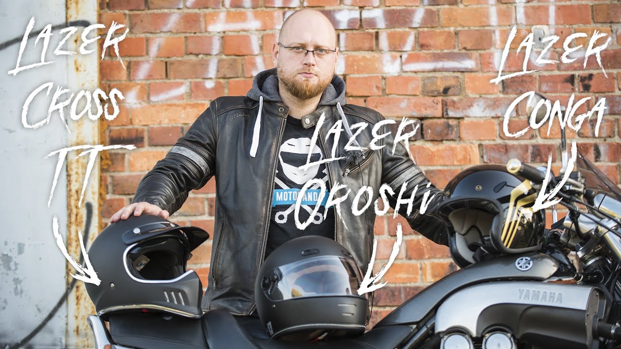 Kask w stylu retro na Customa - Lazer Cross TT, Oroshi i Conga. Czym się różnią?