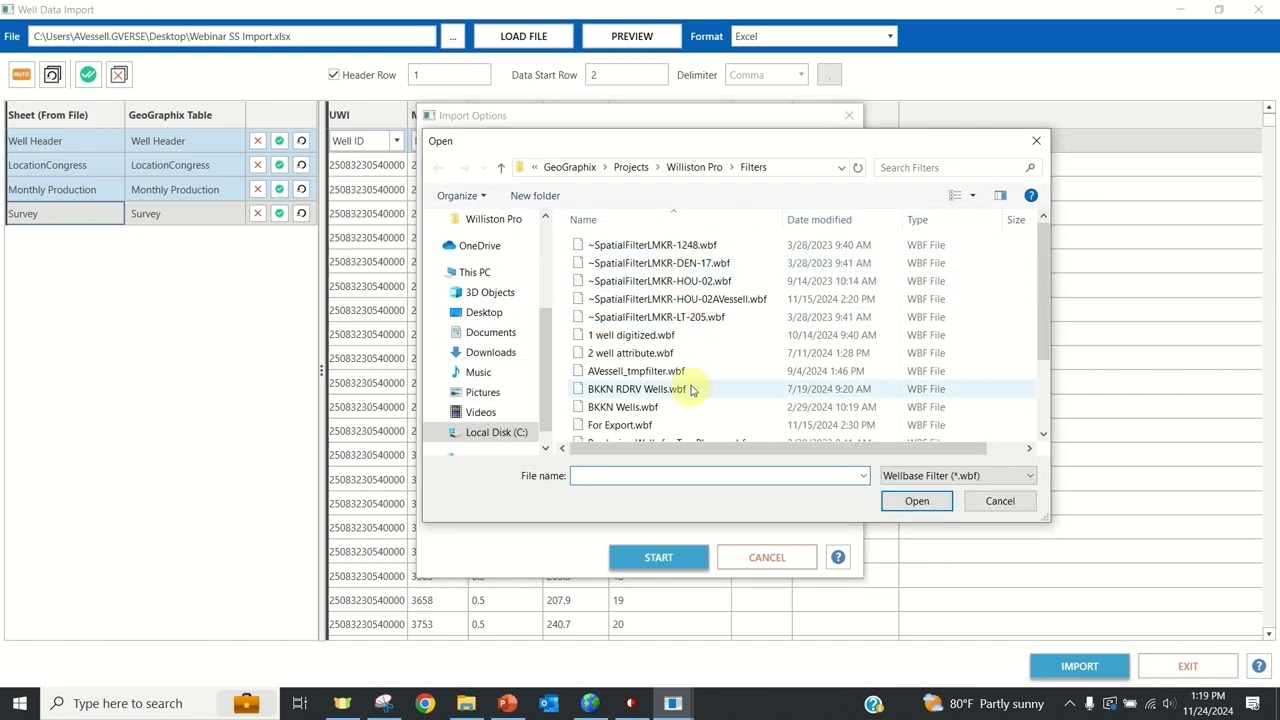 Effortless Data Flow Seamlessly Integrate and Organize TGS & Excel Data in GeoGraphix Projects
