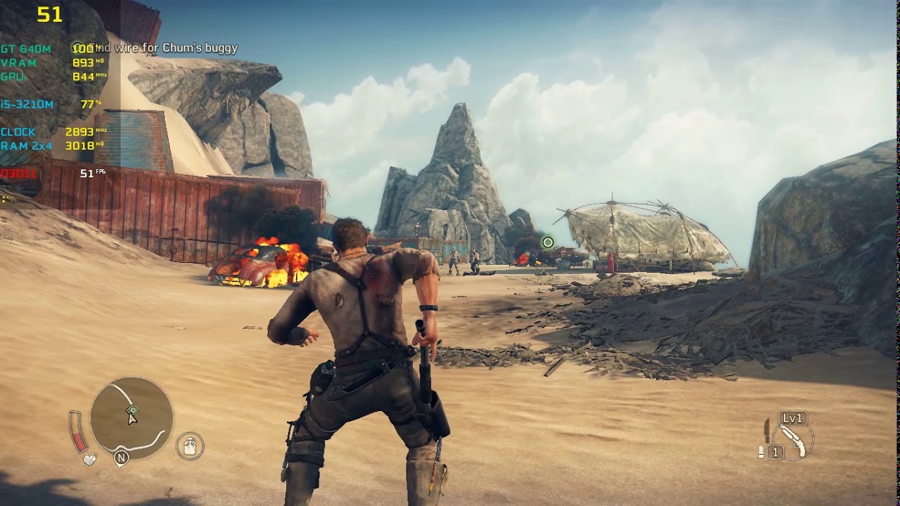 Mad Max / 640M Gaming On Low Laptop