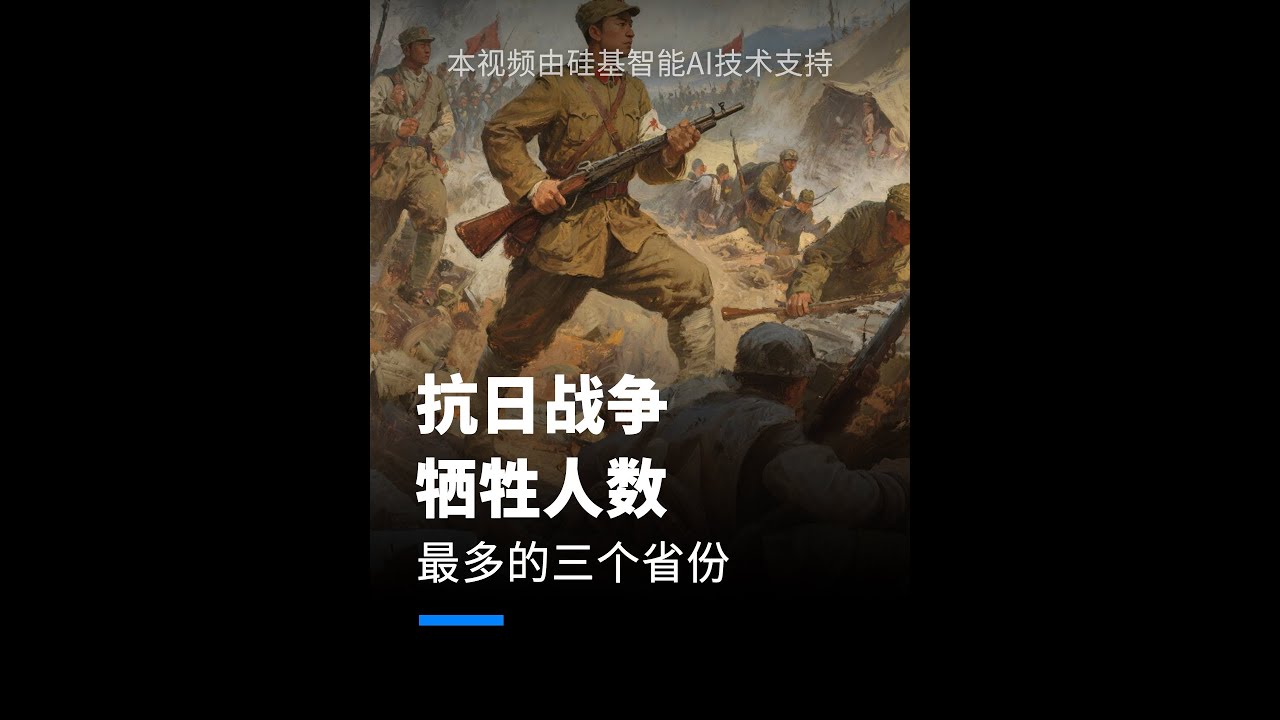抗日战争牺牲人数 最多的三个省份