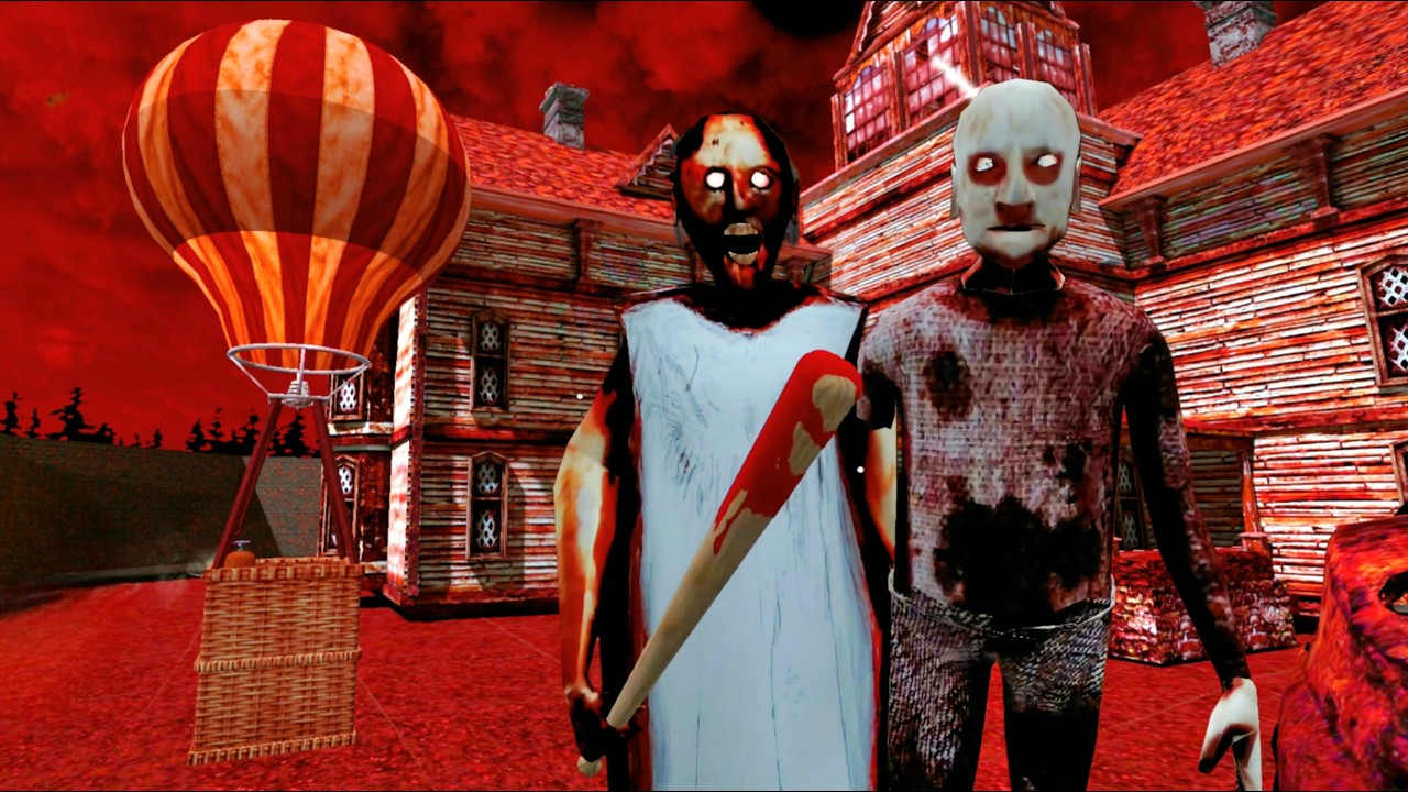Granny 3 V1.3 Hot Air Balloon Escape In Nightmare Mode