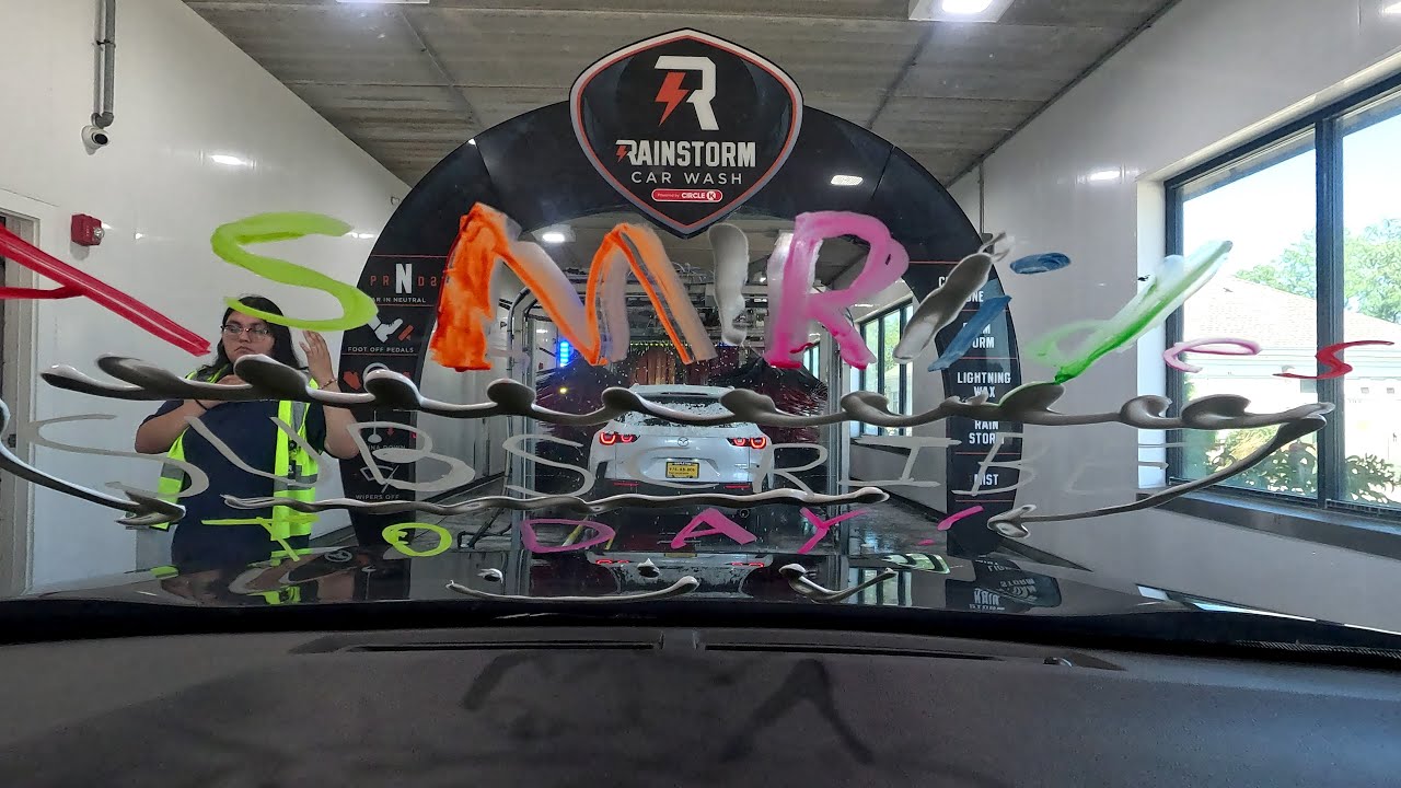 Rainstorm Car Wash Sonny's Tunnel St. Charles, IL GoPro 4K POV ASMR