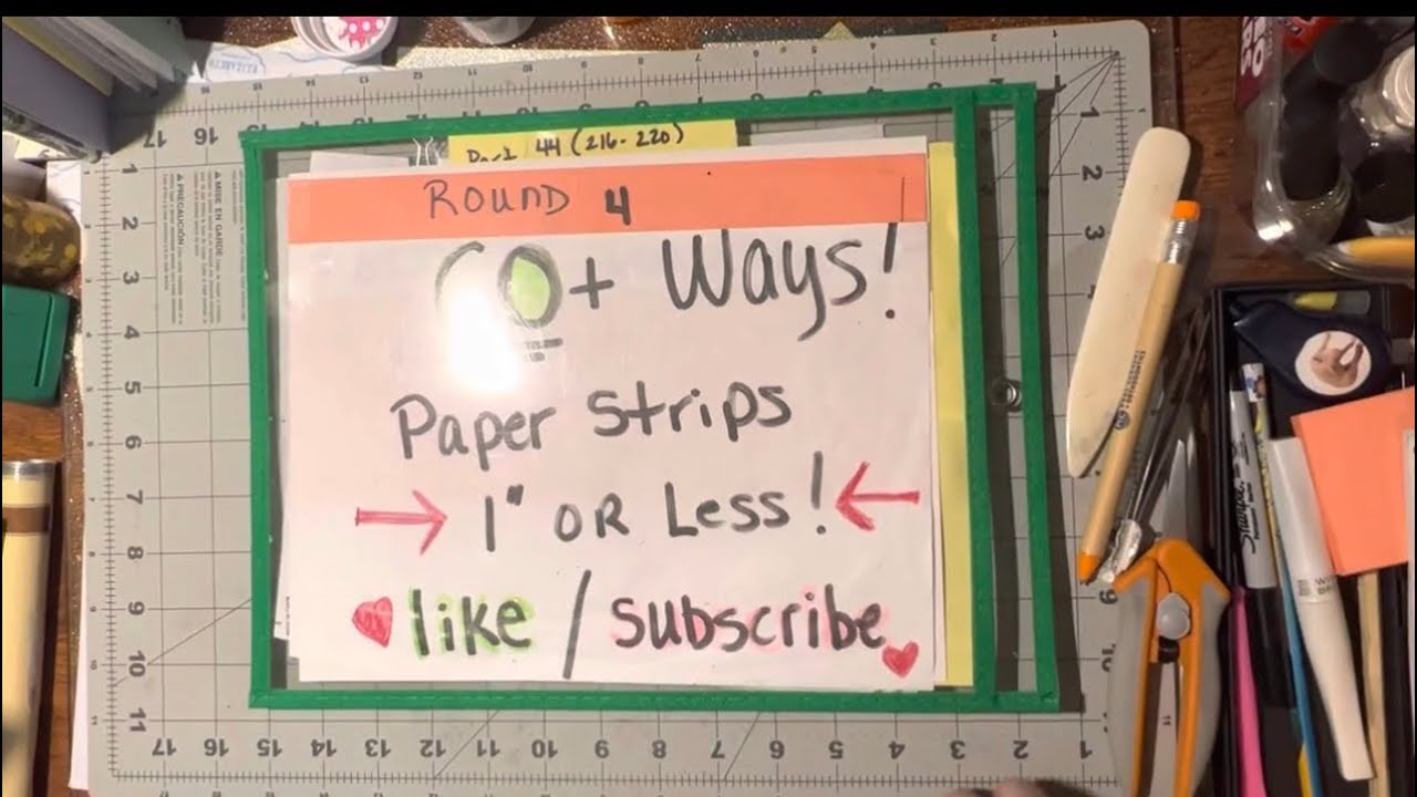 (672) 4️⃣ 60+ ways to use your paper strips 1” or less part 44 (216-220)
