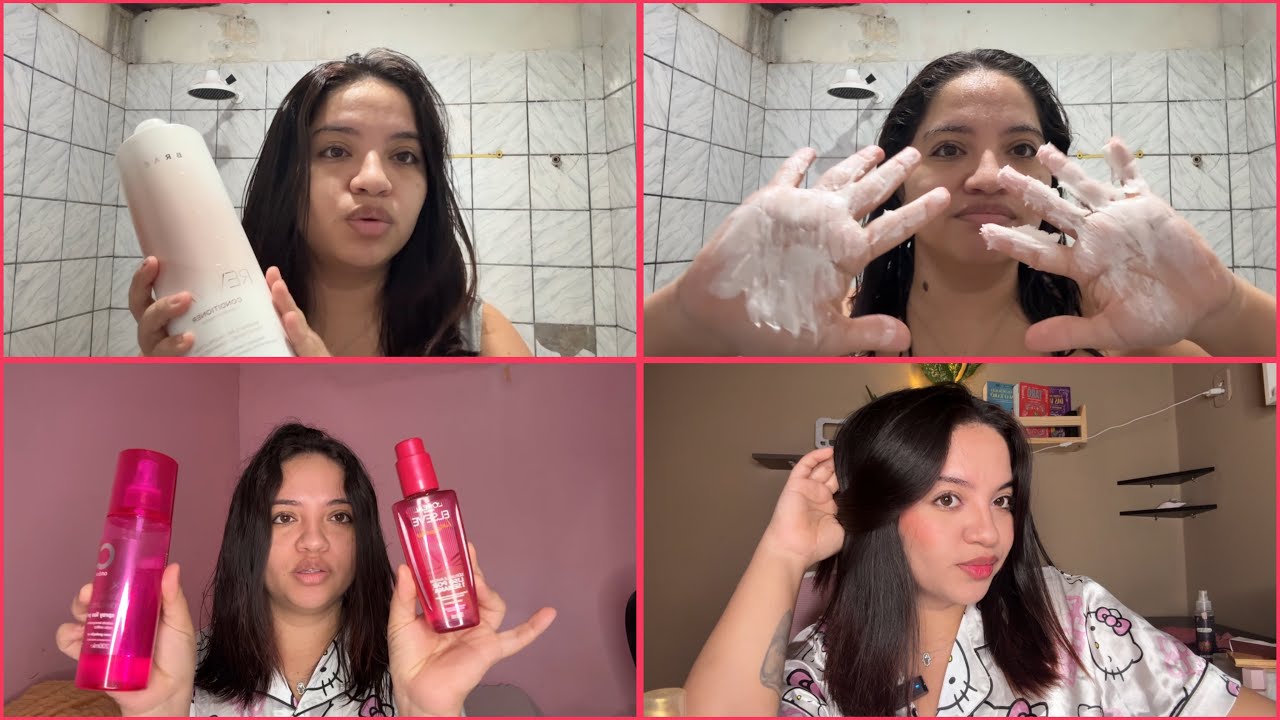 Desafio de lavar o cabelo todos os dias por 30 dias/Dia nove 