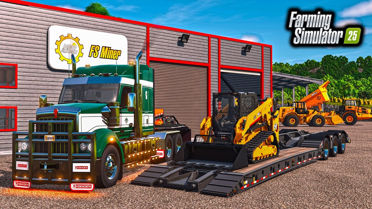 BUILDING $2,999,999 CONSTRUCTION SHOP! (NEW CAT LOADER) | FS25