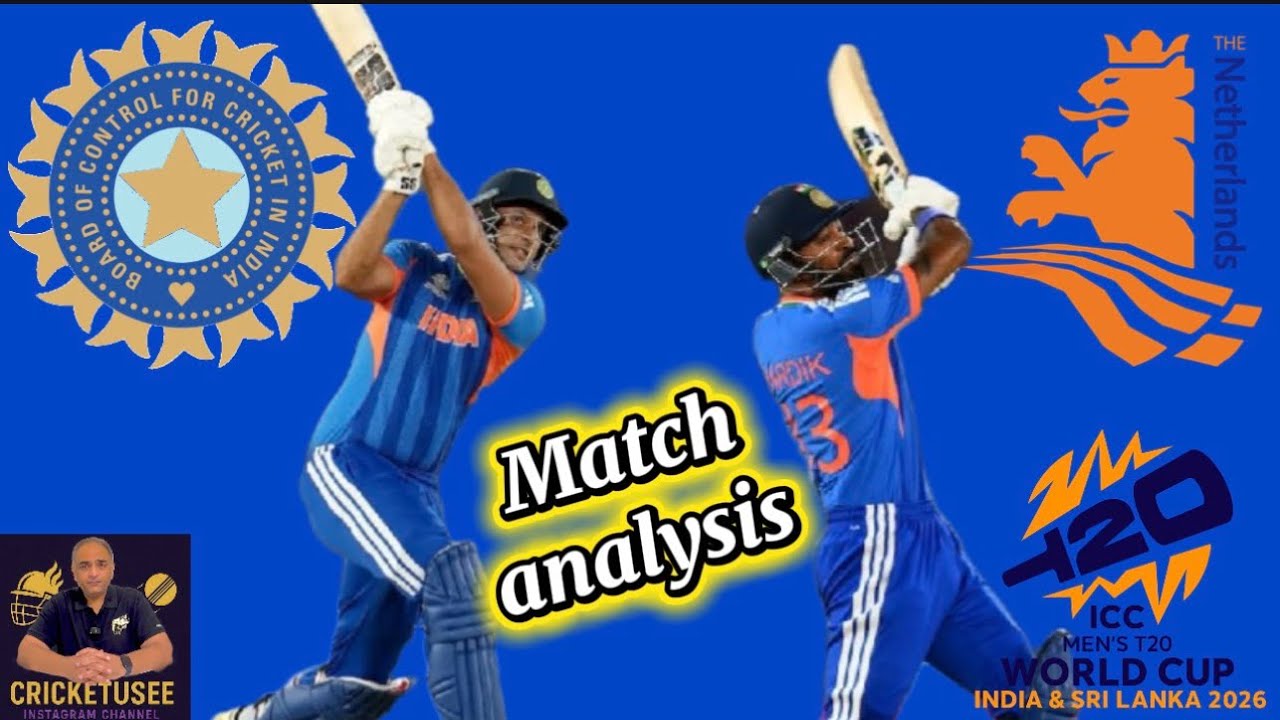 India vs Netherlands T20 World Cup 2026 match analysis | Shivam Dube #t20worldcup2026 #teamindia 