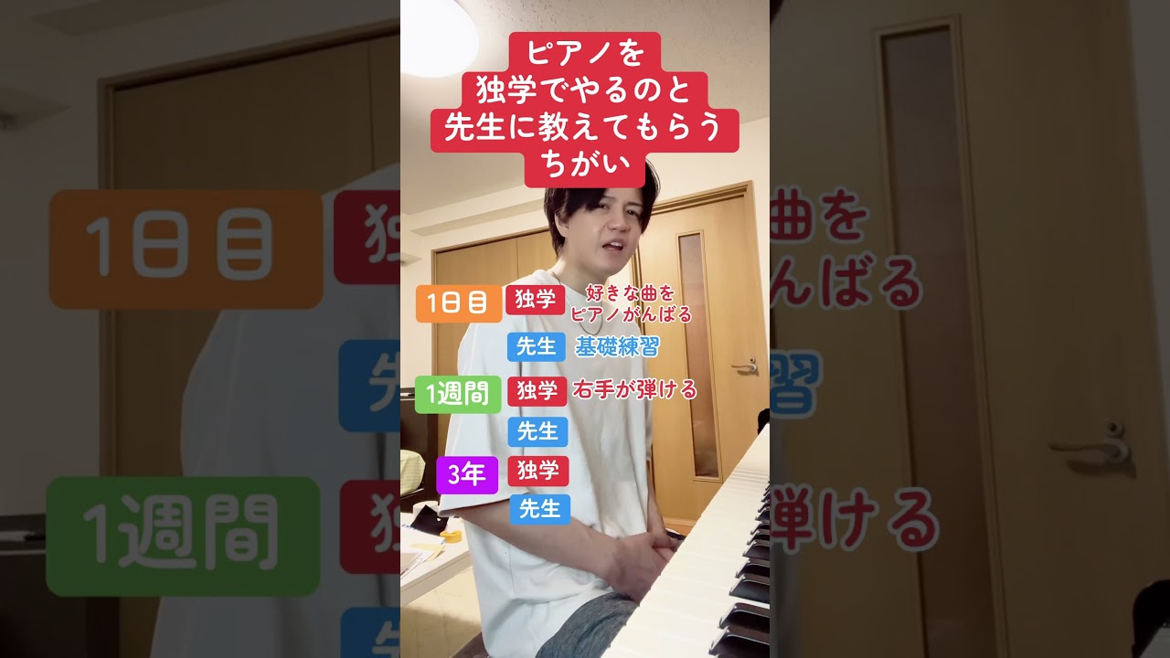 ピアノを独学でやるのと先生に教えてもらうのちがい