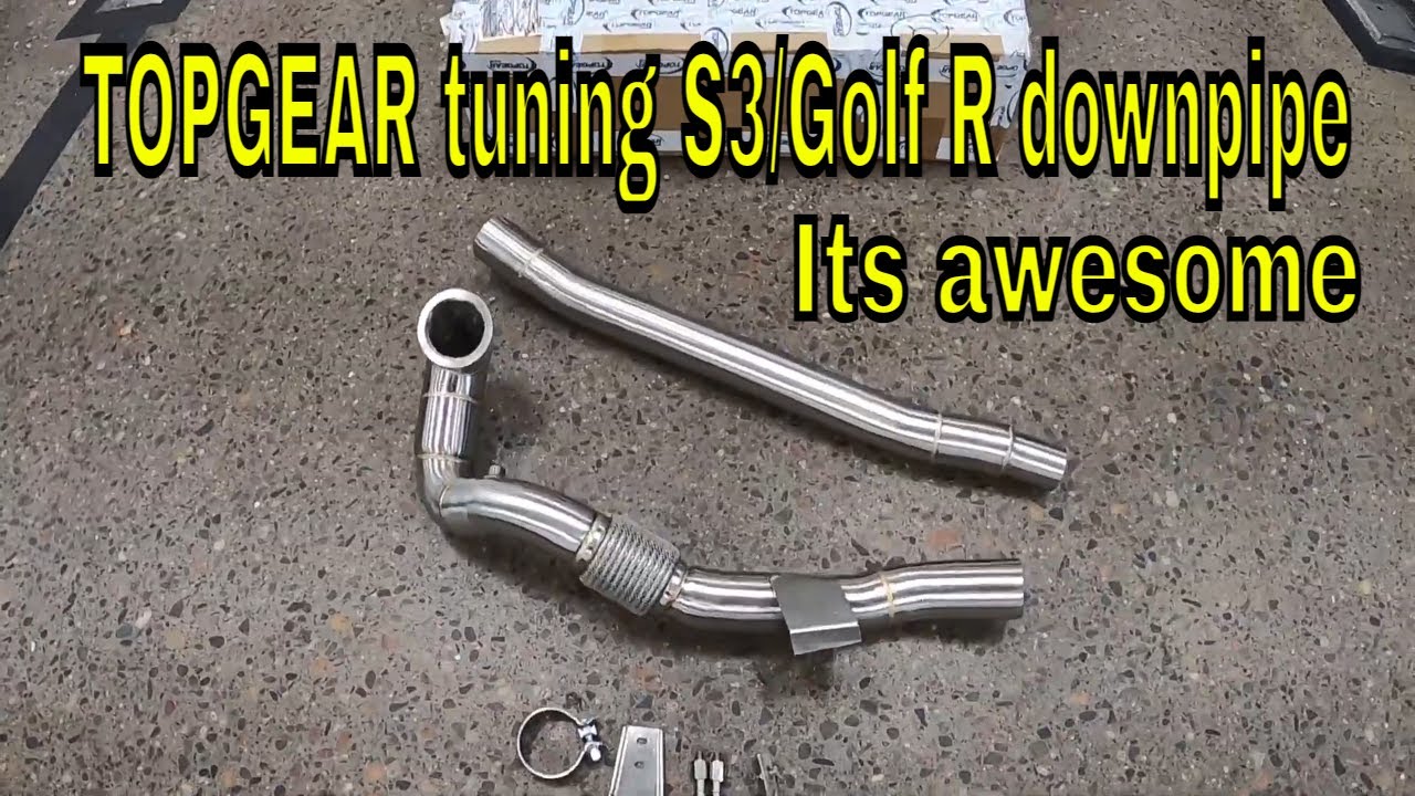 Установка приемной трубы для Audi S3 Top Gear