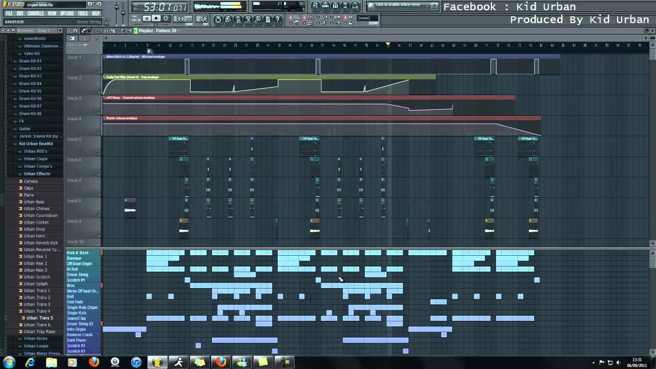 FL Studio 10 - Eminem Style Organ Rap Instrumental 720p [HD]