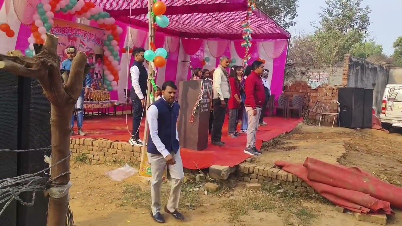 Repbulic day prayer 2026,sardar patel high school Shankar pur ajanodha morena m p 