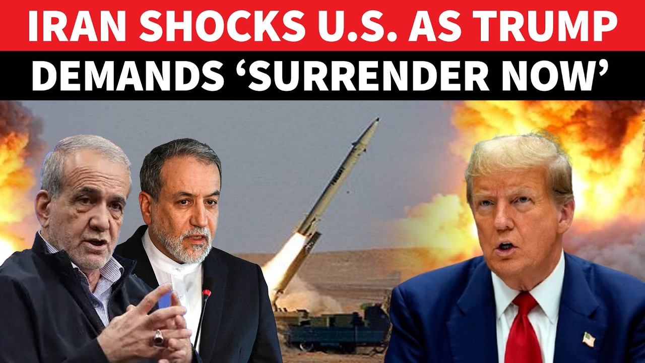 Trump Demands Iran’s ‘UNCONDITIONAL SURRENDER'; Tehran Responds Fiercely | 'MASS RETALIATION...'