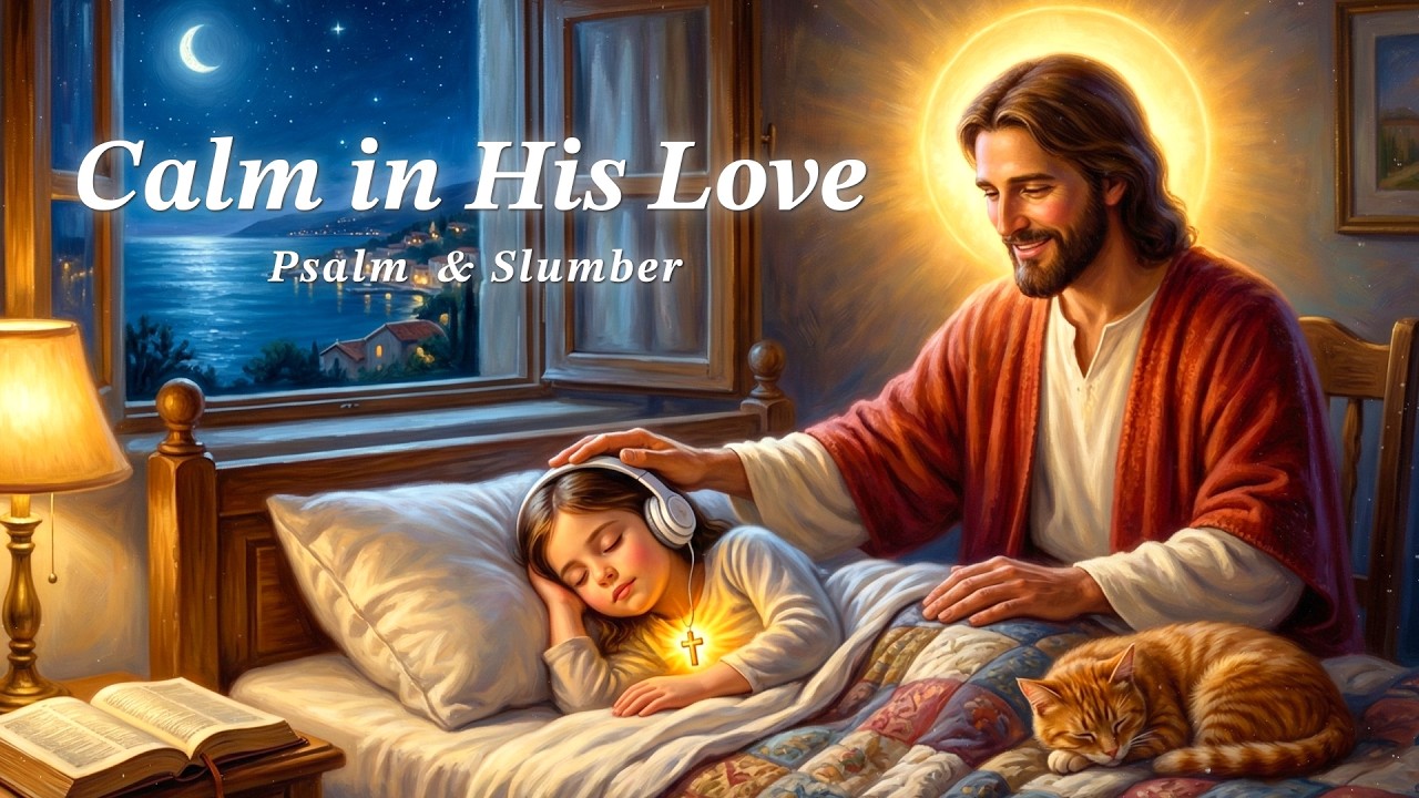 Calm in His Love 💖 | Psalm 91 | Peaceful Christian Sleep Music for Nighttime Anxiety [2 hours]