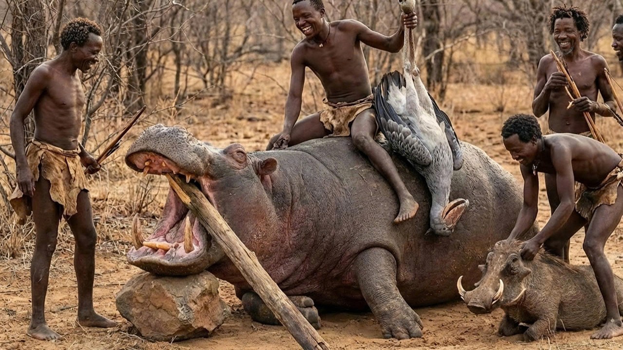 Primitive survival in Africa: the Hadzabe tribe's harsh survival methods