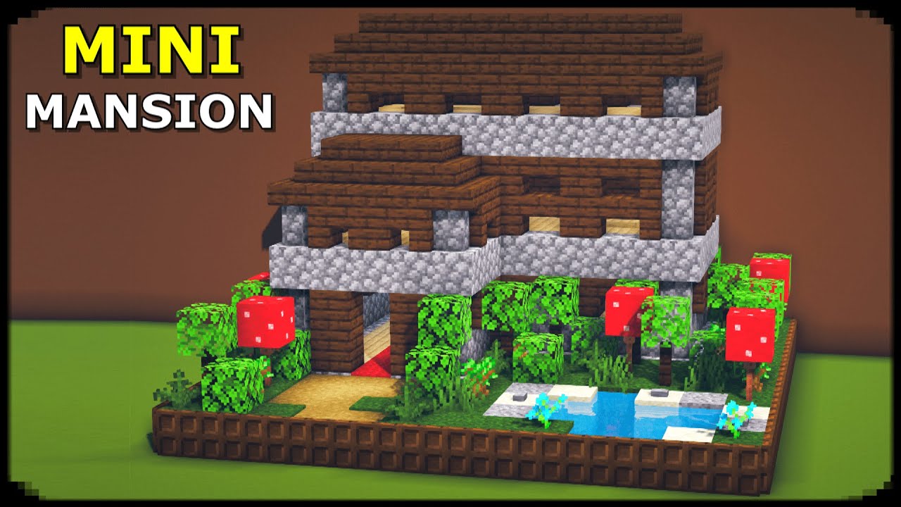 MINI Woodland Mansion | Minecraft Mini Build Hacks
