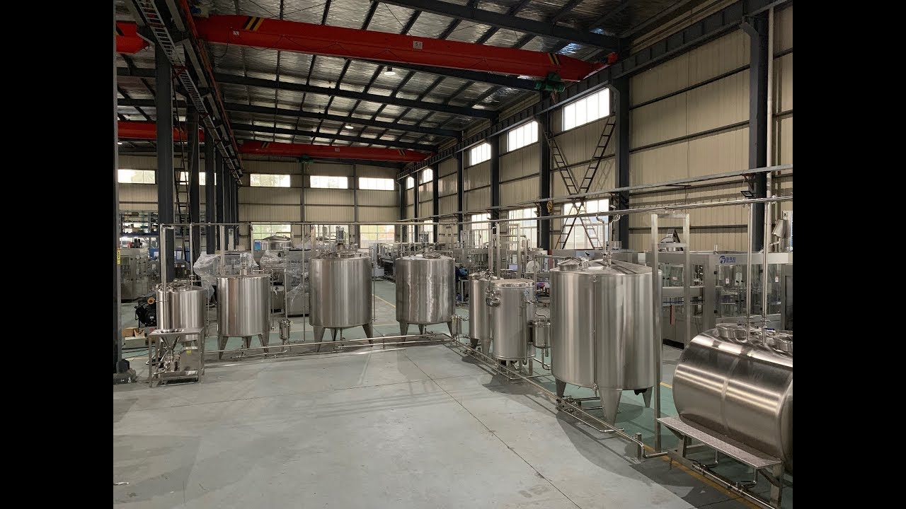 Carbonated Drink & Juice Beverage Processing and Mixing System