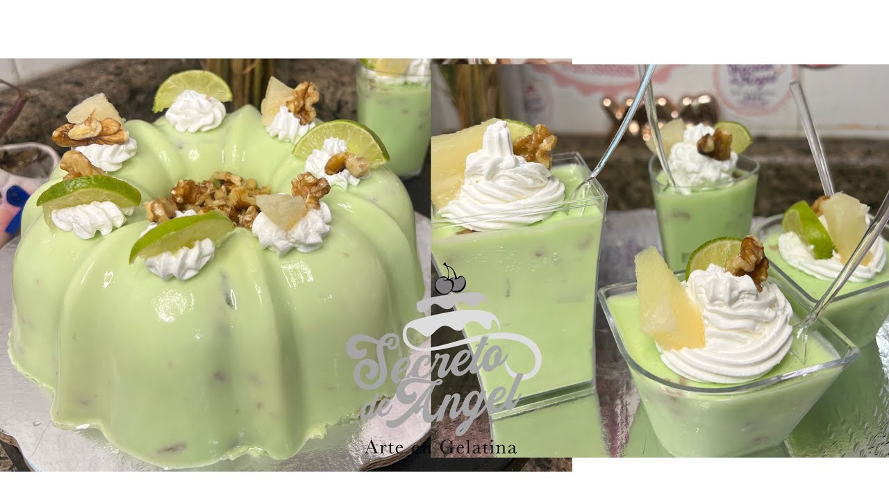 Gelatina tipo mouse queso cottage con Limon