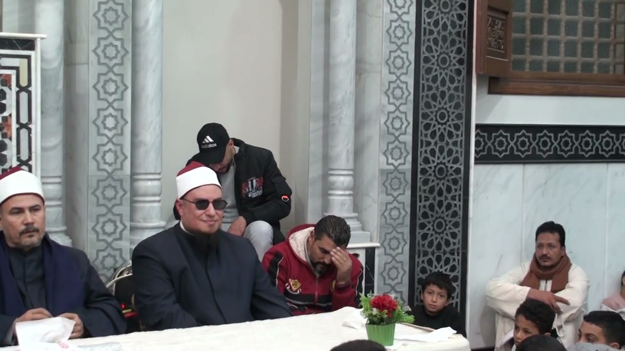 كلمه الشيخ محمد البيومي امسيه افتتاح المسجد الكبير ميت الخير بسيون تصوير محمد رمضان 