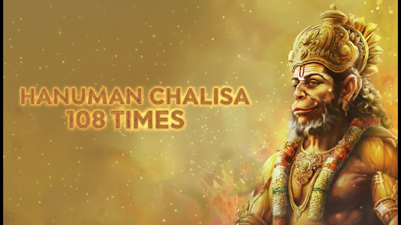 Hanuman Chalisa 108 Times | Super Fast Devotional Chant for Strength & Positivity   🚩 #hanuman