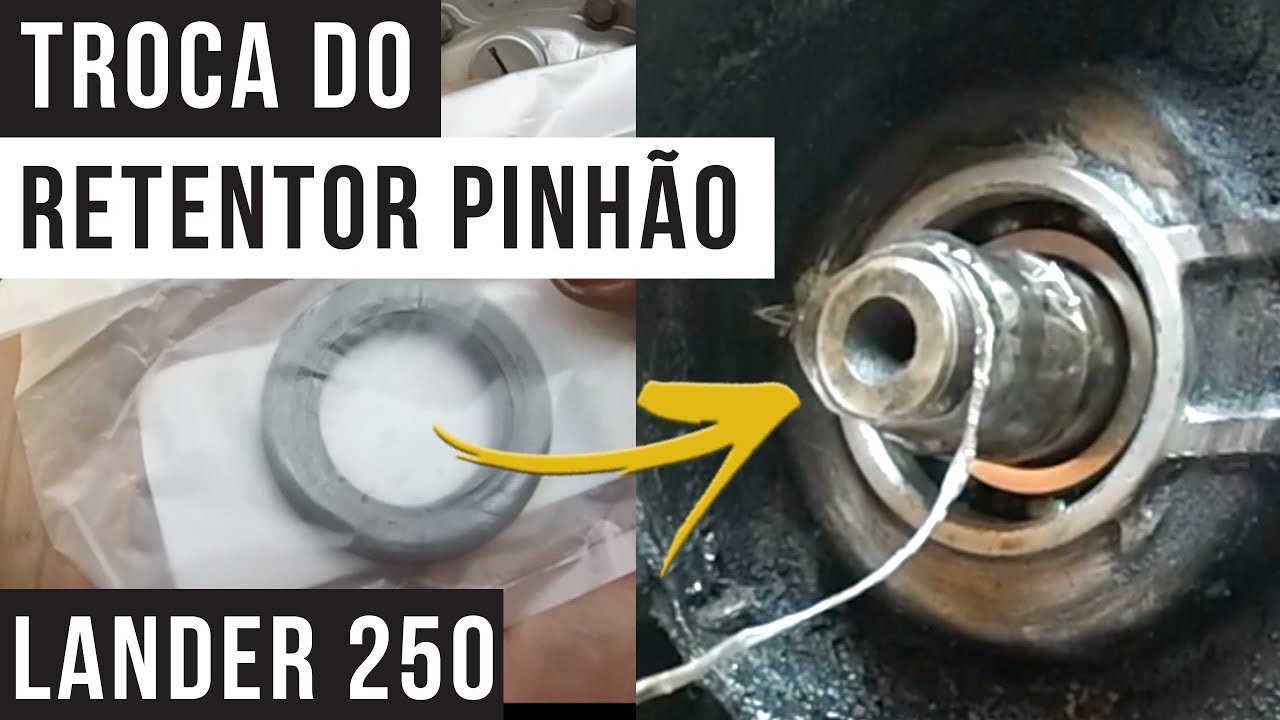 Troca retentor do eixo do pinhão - Yamaha XTZ Lander 250