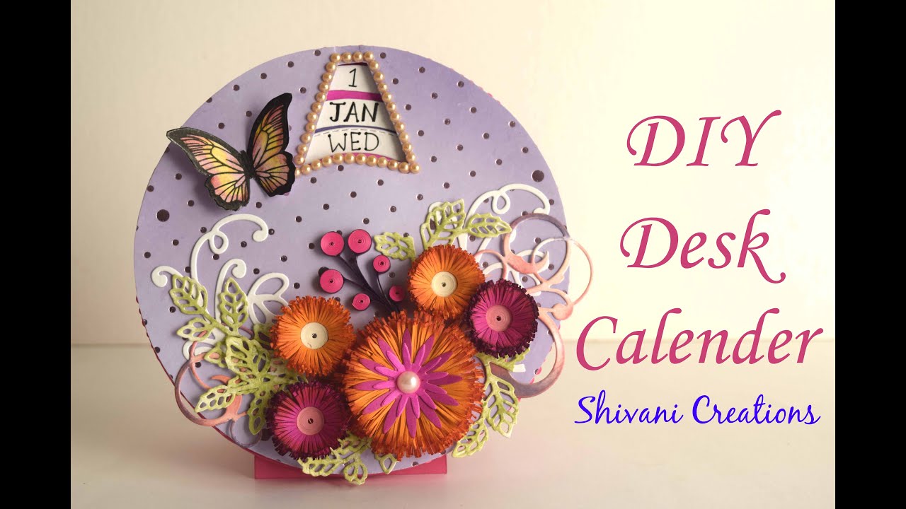 How to make Desk Calendar/ Handmade Spinning Calendar
