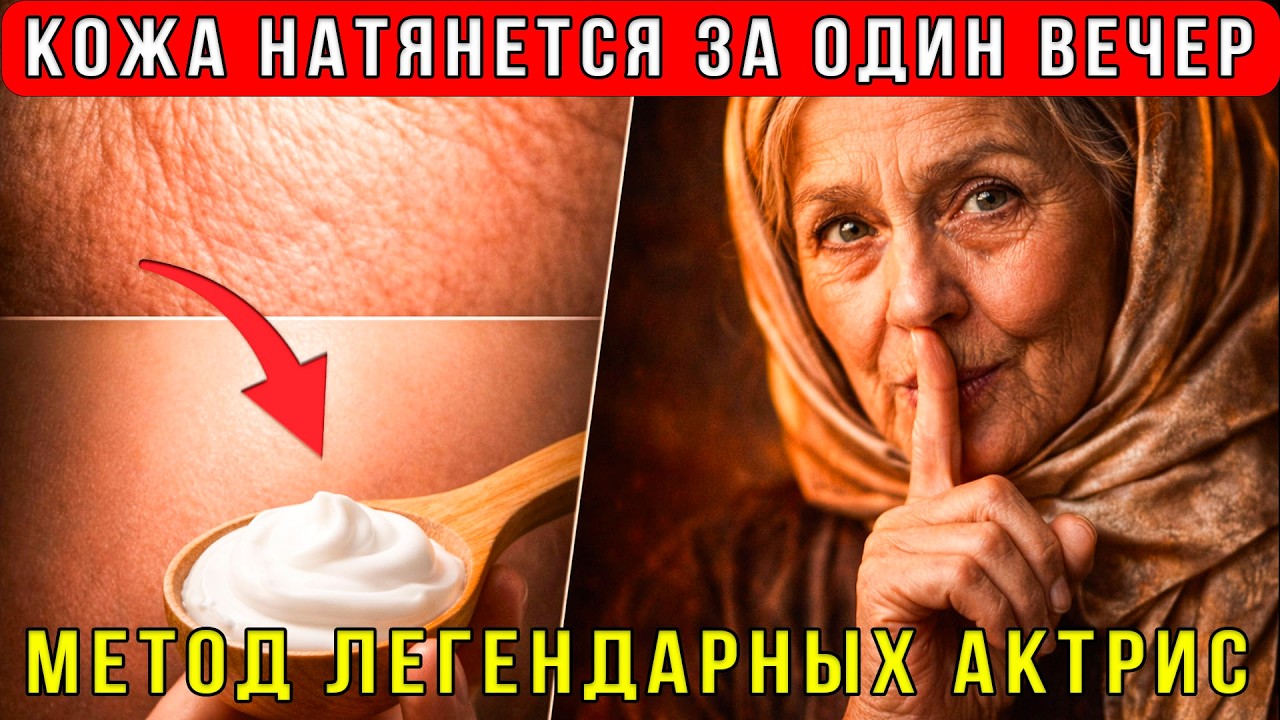 МОРЩИНЫ ИСЧЕЗНУТ! Секретный метод Мосфильма: Кожа натянется за копейки без ботокса